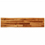 3 Piece Dining Set with Live Edge Solid Wood Acacia - Rear View