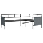 2 Piece Garden Dining Set Anthracite Steel