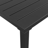 2 Piece Garden Dining Set Anthracite Steel - Low Angle