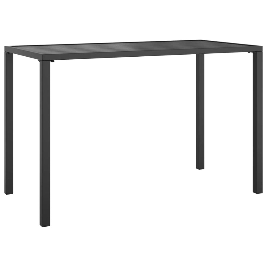 2 Piece Garden Dining Set Anthracite Steel