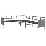 2 Piece Garden Lounge Set Anthracite Steel