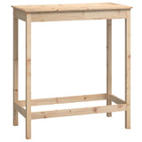Bar Table 100x50x110 cm Solid Wood Pine - Front View