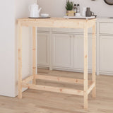 Bar Table 100x50x110 cm Solid Wood Pine - Side View