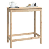 Bar Table 100x50x110 cm Solid Wood Pine - Top-Down View