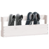 Wall-mounted Shoe Racks 2 pcs White 59x9x23 cm Solid Wood Pine - Top-Down View