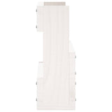 Wall-mounted Shoe Racks 2 pcs White 59x9x23 cm Solid Wood Pine