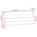 Wall-mounted Shoe Racks 2 pcs White 59x9x23 cm Solid Wood Pine