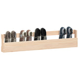 Wall-mounted Shoe Racks 2 pcs 110x9x23 cm Solid Wood Pine - Top-Down View