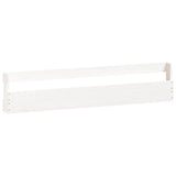 Wall-mounted Shoe Racks 2 pcs White 110x9x23 cm Solid Wood Pine