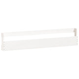 Wall-mounted Shoe Racks 2 pcs White 110x9x23 cm Solid Wood Pine - 45-Degree Angle