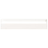 Wall-mounted Shoe Racks 2 pcs White 110x9x23 cm Solid Wood Pine