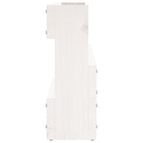 Wall-mounted Shoe Racks 2 pcs White 110x9x23 cm Solid Wood Pine