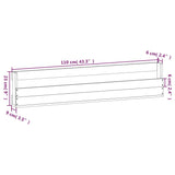 Wall-mounted Shoe Racks 2 pcs White 110x9x23 cm Solid Wood Pine - Extra Image