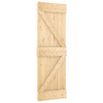 Door NARVIK 70 x 210 cm Solid Pine Wood (Untreated) Natural