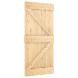 Door NARVIK 95x210 cm Solid Wood Pine - Front View