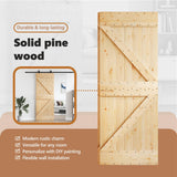 Door NARVIK Natural 95 x 210 cm Solid Pine Wood