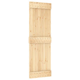 Door NARVIK 70x210 cm Solid Wood Pine - Front View