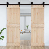 Door NARVIK 70x210 cm Solid Wood Pine - Side View