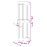 Door NARVIK 70x210 cm Solid Wood Pine - Extra Image