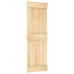 Flat Door NARVIK 70x210cm Solid Pine Wood (Untreated) Natural