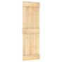 Flat Door NARVIK 70x210cm Solid Pine Wood (Untreated) Natural
