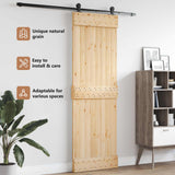Door NARVIK Natural 80 x 210 cm Solid Pine Wood
