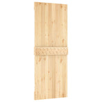 Flat Door NARVIK 80x210cm Solid Pine Wood (Untreated) Natural