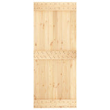 Door NARVIK 85x210 cm Solid Wood Pine - 45-Degree Angle