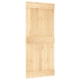 Door NARVIK 90x210 cm Solid Wood Pine - Front View