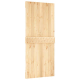 Door NARVIK 90x210 cm Solid Wood Pine - Rear View