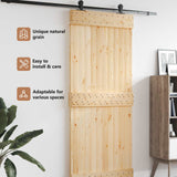 Door NARVIK Natural 95 x 210 cm Solid Pine Wood