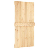 Door NARVIK 100x210 cm Solid Wood Pine - Rear View