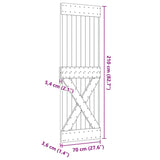 Door NARVIK 70x210 cm Solid Wood Pine - Extra Image