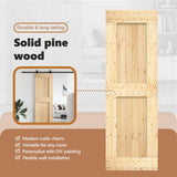 Door NARVIK Natural 70 x 210 cm Solid Pine Wood - Close-Up Angle