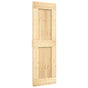 Plain Door NARVIK 70x210cm Solid Pine Wood (Untreated) Natural