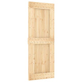 Door NARVIK 80x210 cm Solid Wood Pine - Front View