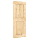 Door NARVIK 85x210 cm Solid Wood Pine - Front View