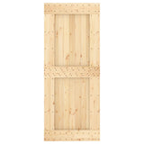 Door NARVIK 85x210 cm Solid Wood Pine - 45-Degree Angle