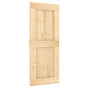 Plain Door NARVIK 85x210cm Solid Pine Wood (Untreated) Natural