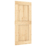 Door NARVIK 90x210 cm Solid Wood Pine - Front View
