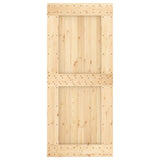 Door NARVIK 90x210 cm Solid Wood Pine - 45-Degree Angle