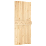 Door NARVIK 90x210 cm Solid Wood Pine - Rear View