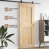 Door NARVIK Natural 90 x 210 cm Solid Pine Wood