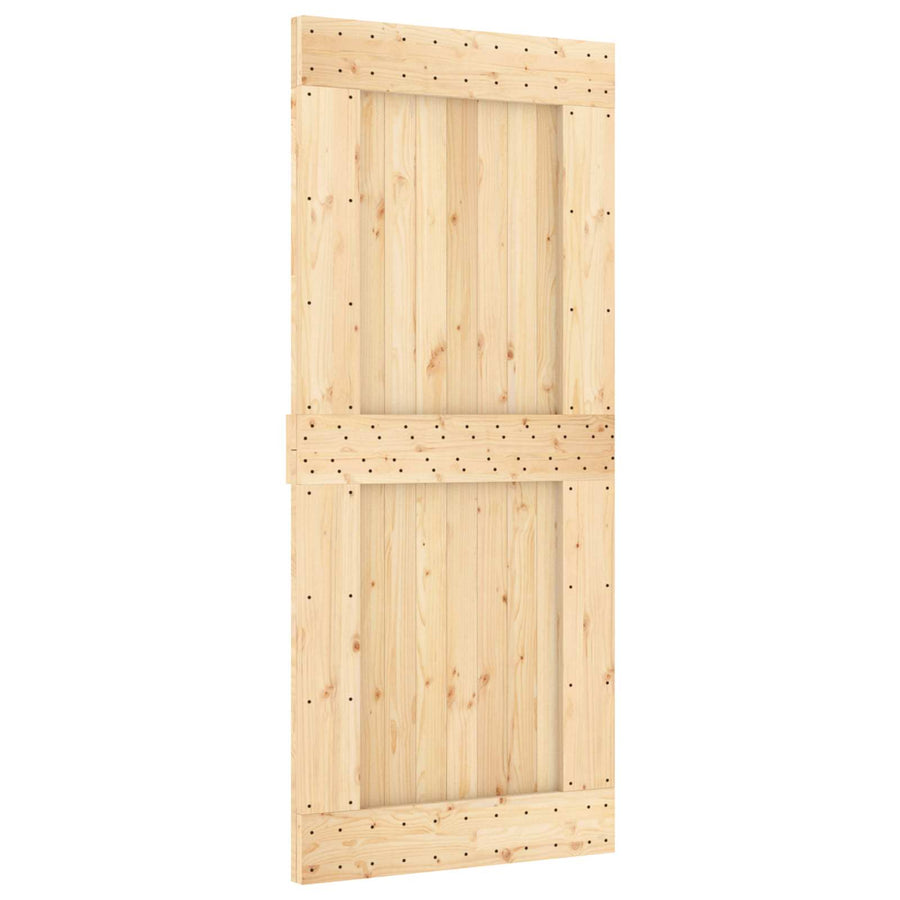 Plain Door NARVIK 90 x 210 cm Solid Pine Wood (Untreated)