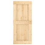 Plain Door NARVIK 90 x 210 cm Solid Pine Wood (Untreated)