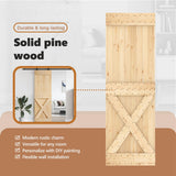 Door NARVIK Natural 70 x 210 cm Solid Pine Wood