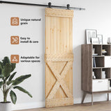 Door NARVIK Natural 80 x 210 cm Solid Pine Wood