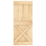 Door NARVIK 90x210 cm Solid Wood Pine - 45-Degree Angle