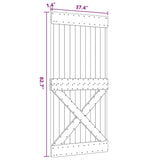 Door NARVIK 95x210 cm Solid Wood Pine - Extra Image