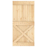 Door NARVIK 100x210 cm Solid Wood Pine - 45-Degree Angle